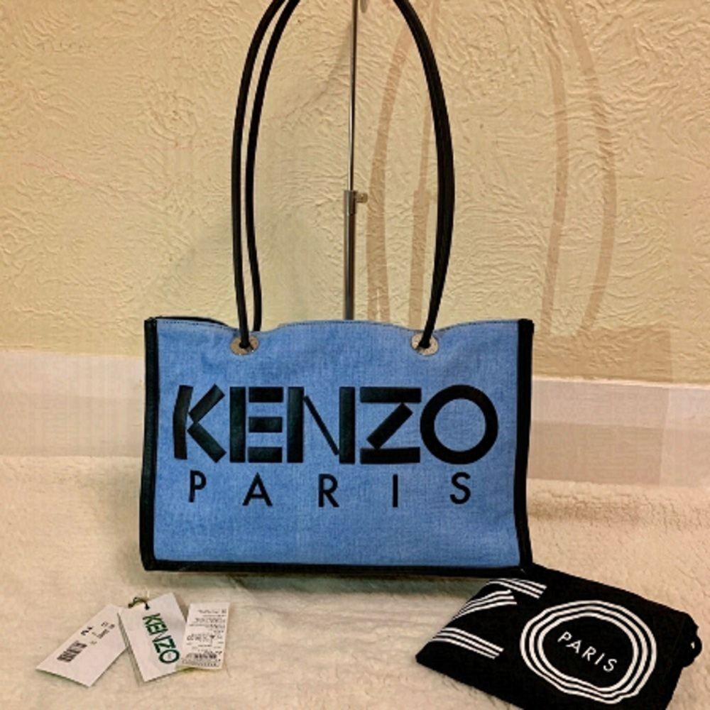 Kenzo Blue and Black Shoulder Bag